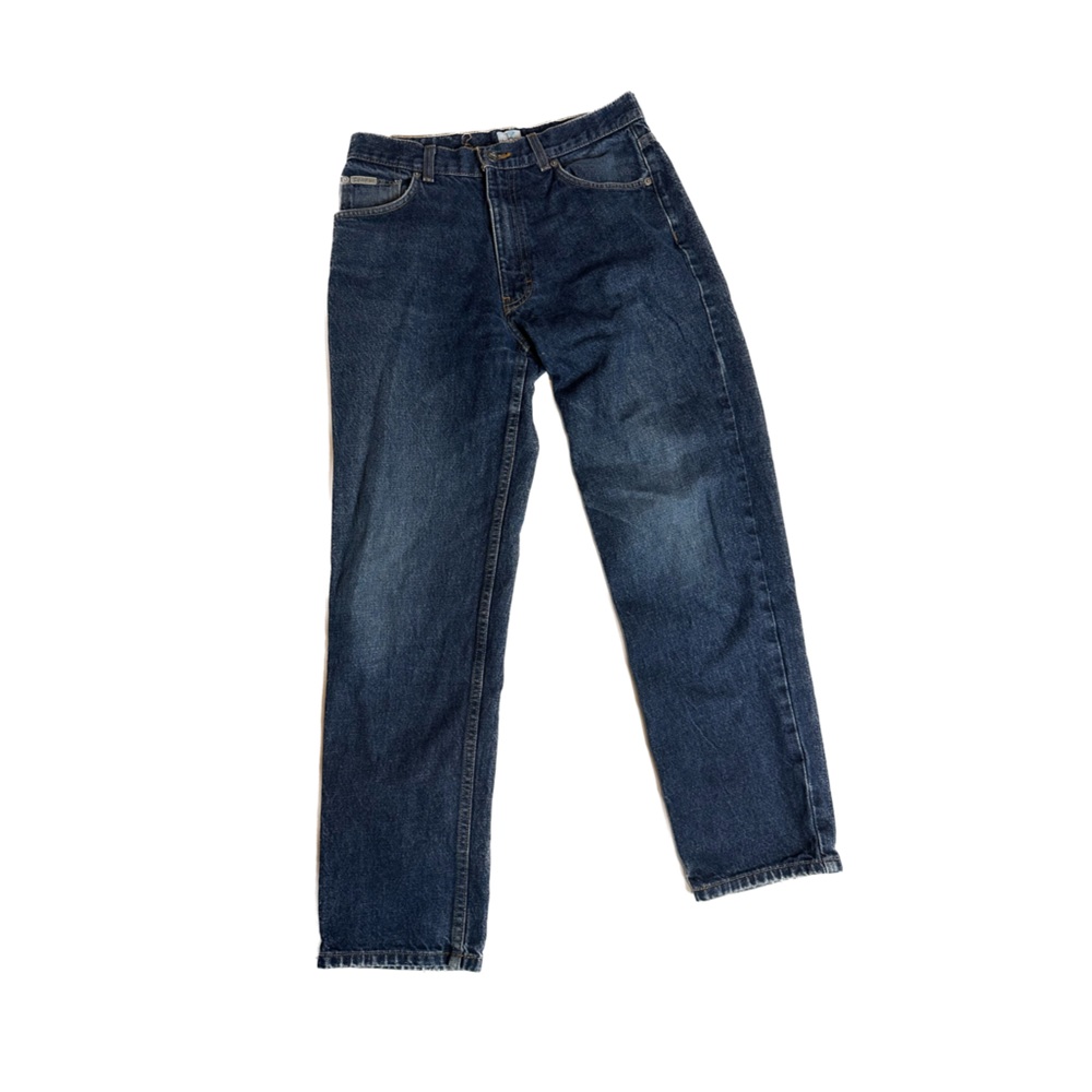 Vintage 1990's Calvin Klein Jeans, Straight Leg, Dark Wash Denim, Size 31